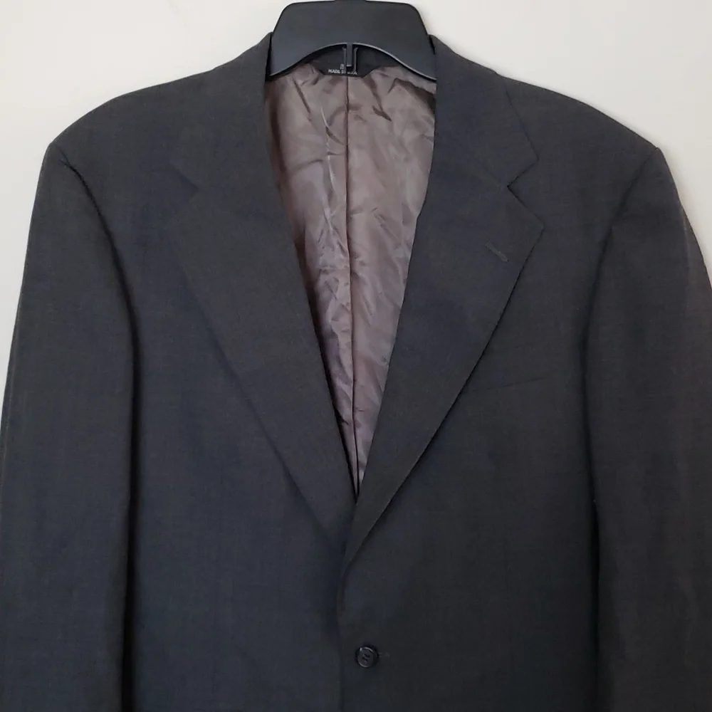 Ralph Lauren Polo University Club Blazer suit jacket, dark gray, vintage.
